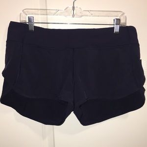 Navy Lululemon shorts
